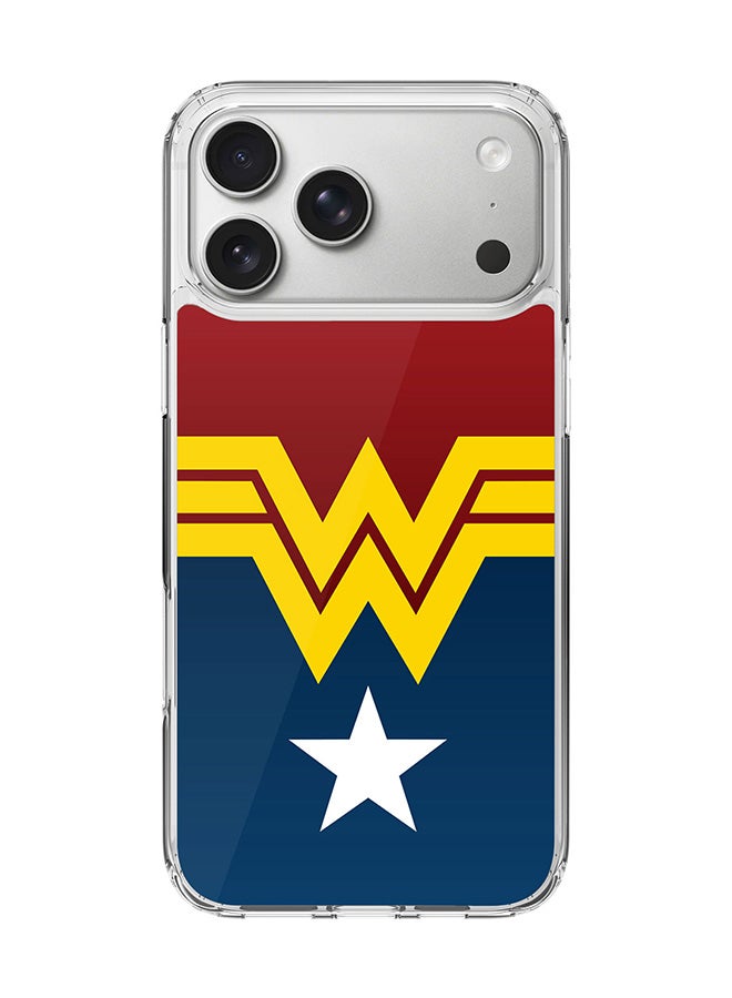 Stylizedd Classic Clear MagSafe Case for iPhone 17 Pro Max , Hybrid Soft Case Flexible Edges Anti Drop TPU PC Gel Thin Transparent Cover [ Designed for iPhone 17 Pro Max ] - Wonder Woman