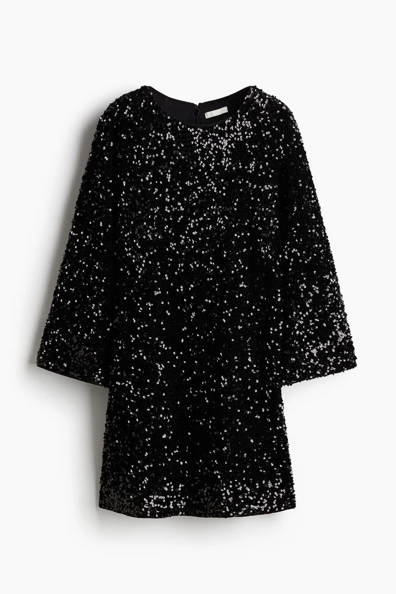 H&M Sequined A-line dress