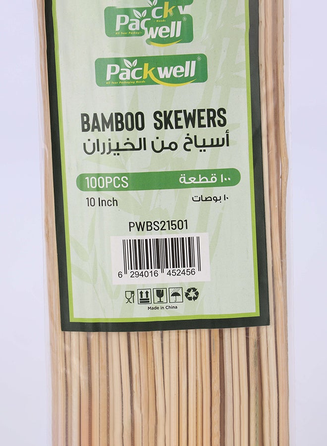 Packwell Bamboo Skewers, 25.4 cm, 100 Pieces - Image 5