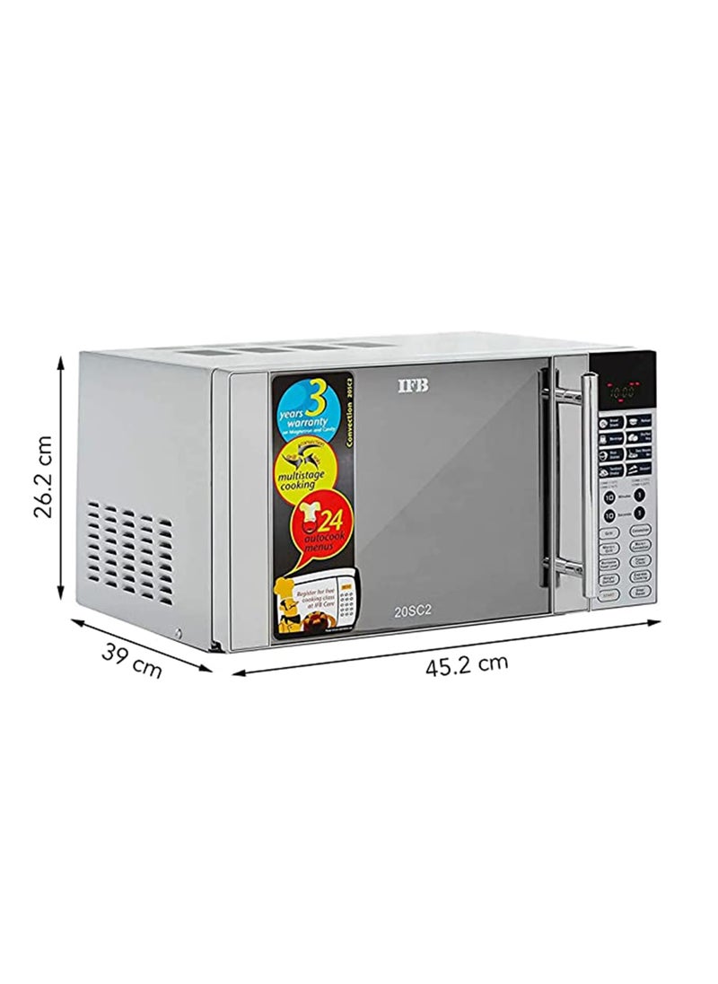 IFB IFB 20 L Convection Microwave Oven 20SC2 Metallic Silver With Starter Kit STANDARD  - Image 2