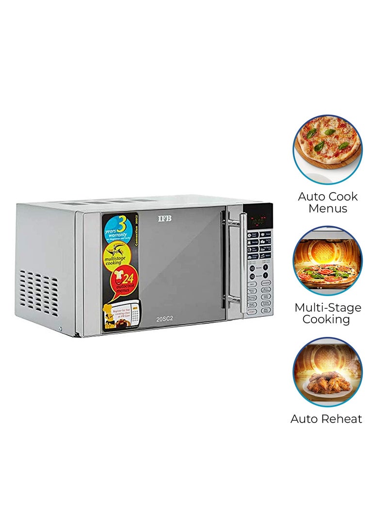 IFB IFB 20 L Convection Microwave Oven 20SC2 Metallic Silver With Starter Kit STANDARD  - Image 3