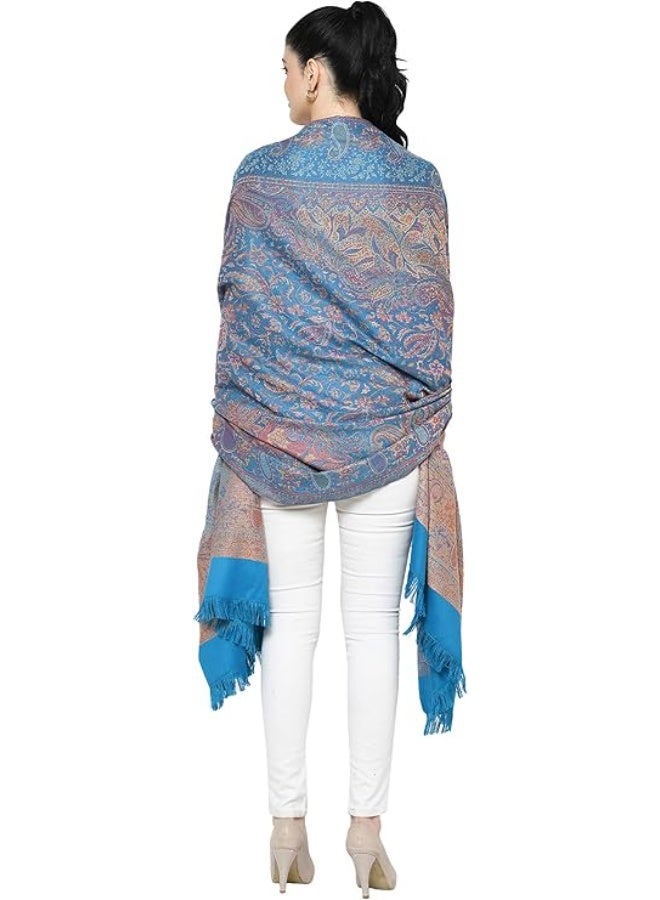 نورى كوتور شال منسوج يدويًا من مزيج القطن والصوف النقي بنسبة 100٪ - Image 1