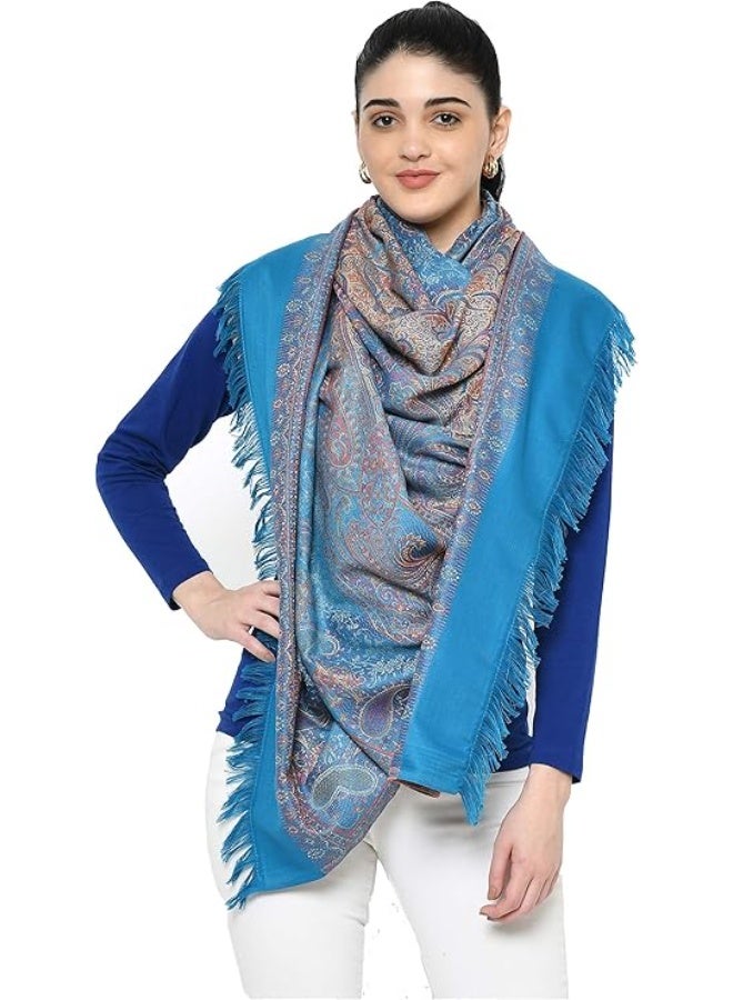 نورى كوتور شال منسوج يدويًا من مزيج القطن والصوف النقي بنسبة 100٪ - Image 5