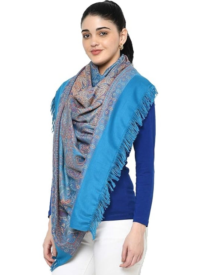 نورى كوتور شال منسوج يدويًا من مزيج القطن والصوف النقي بنسبة 100٪ - Image 4