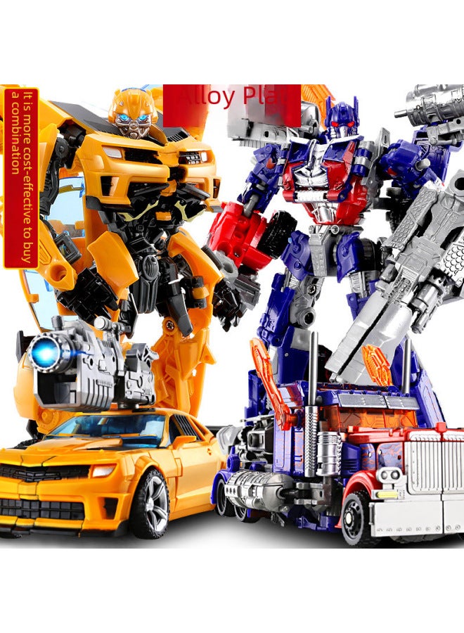 Transforming Toy Model Car Dinosaur Robot Bee Steel Cable Action Figure Alloy Authentic Children Boys Plaything-Color:Original Wasp Warrior 】 - Image 4