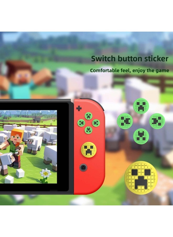 Switch Bitter Gourd Face Button Sticker NS Direction Key Color Sticker Rocker Cap Protection Accessories-Product Color:k-10  - Image 2
