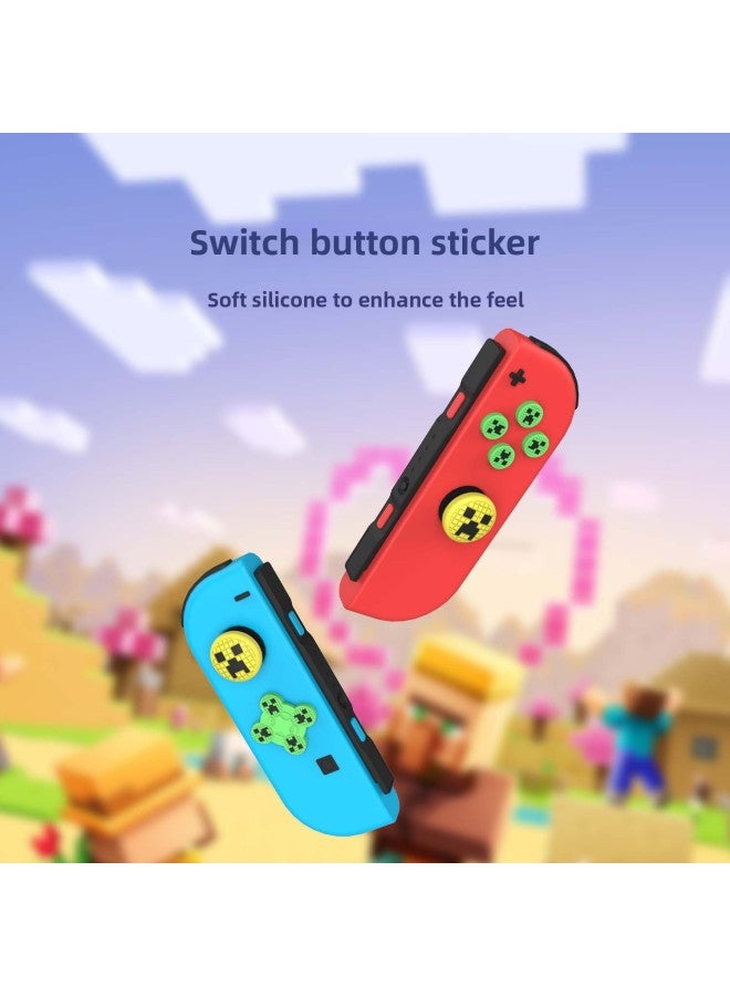 Switch Bitter Gourd Face Button Sticker NS Direction Key Color Sticker Rocker Cap Protection Accessories-Product Color:k-10  - Image 5
