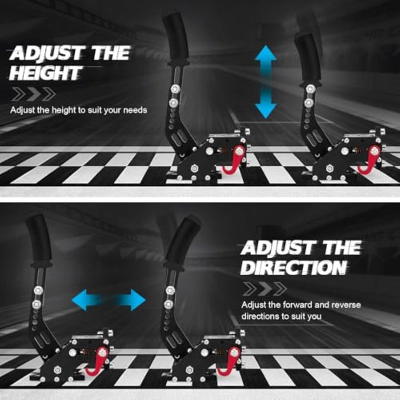 YueStar 64 Bit USB Drive-free Hand-Brake Simulate Linear Racing Game Handbrake Only Suitable for PC Wins System Plug and Use - Image 2