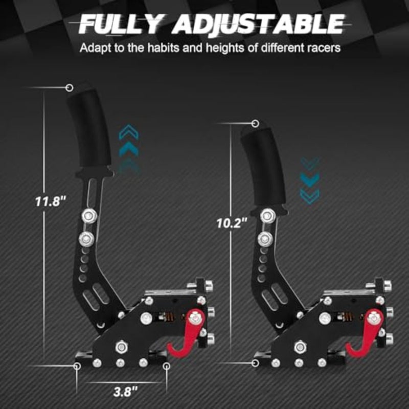 YueStar 64 Bit USB Drive-free Hand-Brake Simulate Linear Racing Game Handbrake Only Suitable for PC Wins System Plug and Use - Image 3
