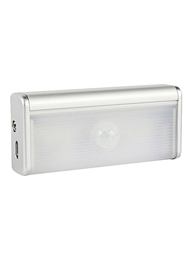 Mini Human Body Infrared Sensor Night LED Light White 15 x 10 x 5centimeter