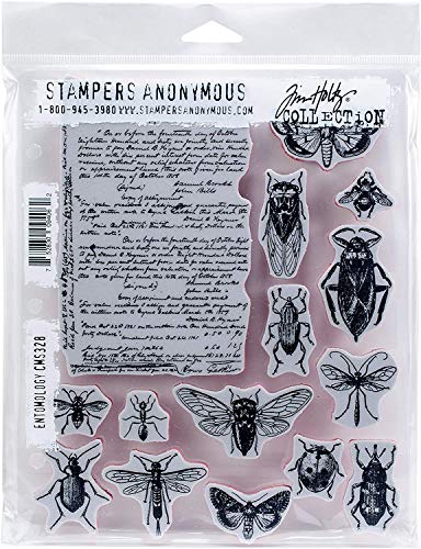 Tim Holtz Entomology - Stampers Anonymous Cling Stamps and Sizzix Framelits Die Set - Two Item Bundle - Image 3