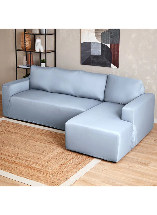 Home Box Squab Solid 3-Seater Right Corner Sofa Cover 150 x 230 cm