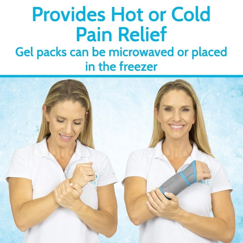 Arctic Flex Wrist Ice Pack Wrap - Refreezable Gel Compression Support - Flexible Hot & Cold Brace for Injuries, Rheumatoid, Tendinitis, Swelling & Carpal Tunnel - Reusable for Pain & Muscle Therapy - Image 3
