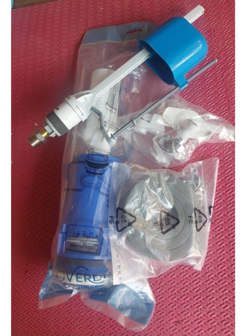 100 بون سيفون حمام- فيردى يعمل بكفائة على كل الانواع المشهورة والعلامات الكبيرة المنتشرة -  واى صندوق كبير لصندوق الطرد سن نحاس 3/8 و 1/2 "زى سن حنفية ايديال وديورافيت ستاندر) - Image 2