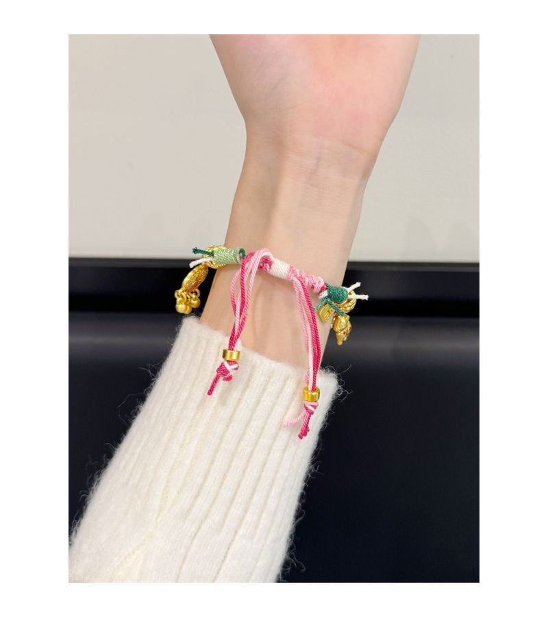 Golden Hand Adjustable 18mm Red Braided Strap Compatible with Huawei Watch GT6 GT5 GT4 GT3 GT2 Fit3 Fit4 Band 8 9 10 NFC - Image 3