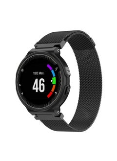 Replacement Strap Milanese Watch Band for Garmin Forerunner 235 22cm Black
