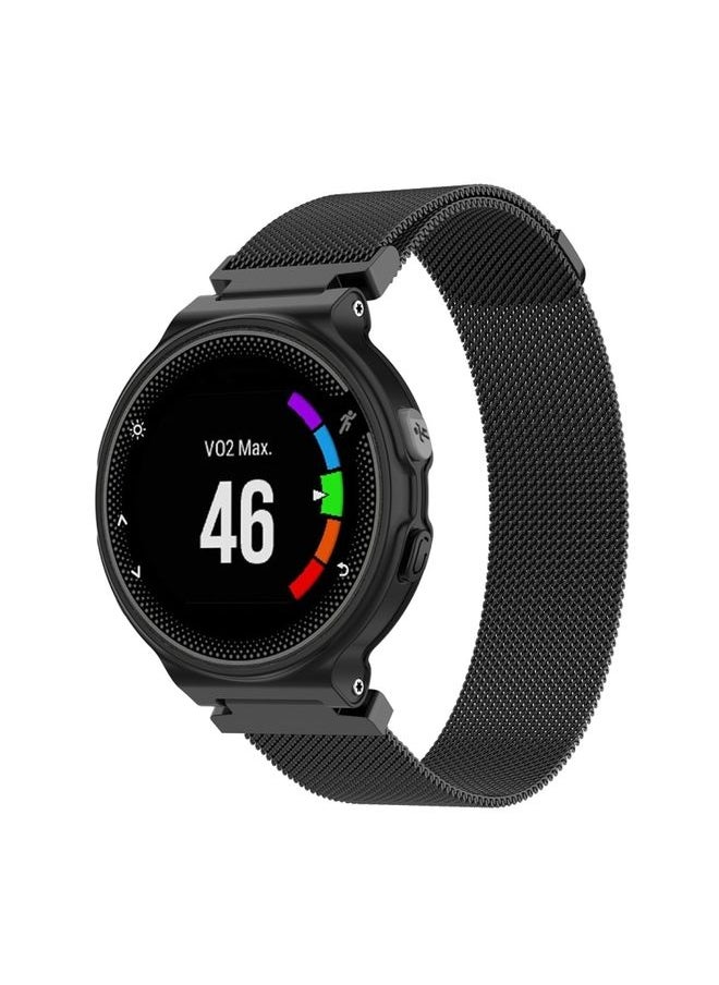 Generic - Replacement Strap Milanese Watch Band for Garmin Forerunner 235 22cm Black - Image 1
