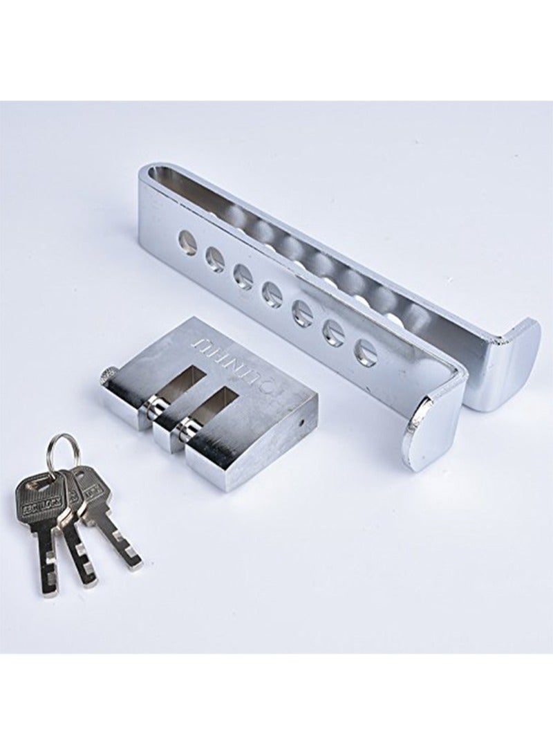 Pedal Lock Brake Pedal Lock  Stainless Steel 8 Holes Clutch Lock Anti Theft Clutch Lock Car Brake Safety Lock Tool Gas Pedal Lock - Image 2
