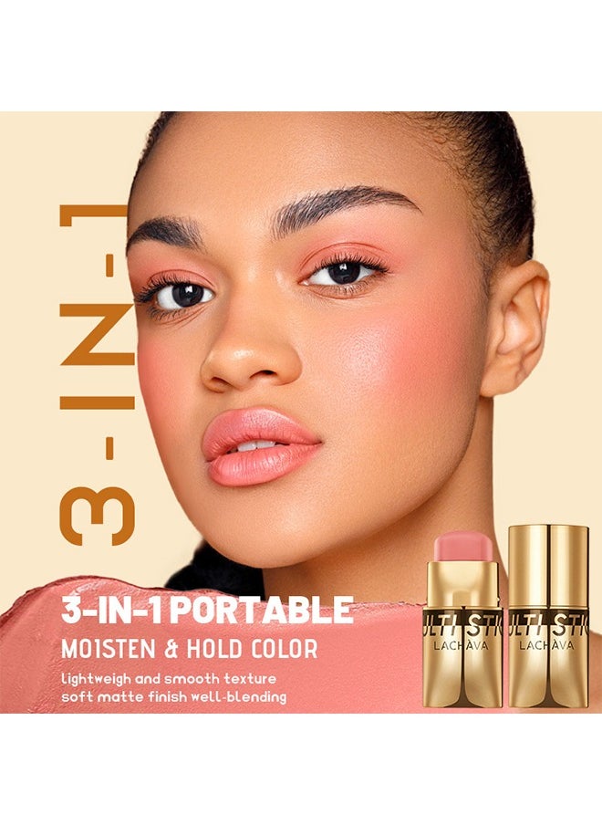 LACHAVA - Multi Stick,Long-Lasting Cheek And Lip Tint - Lightweight And Moisturizing Makeup Glow Color Bounce Blush #04 - Image 1