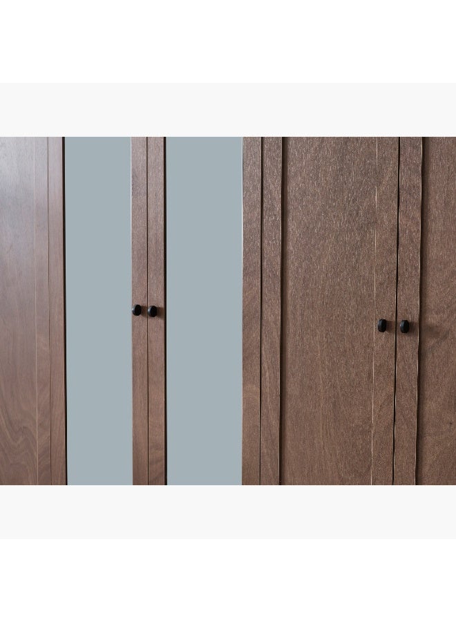 Home Box Luisia 6-Door Wardrobe with 2 Mirrors  - Image 5