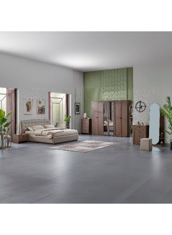 Home Box Luisia 6-Door Wardrobe with 2 Mirrors  - Image 1
