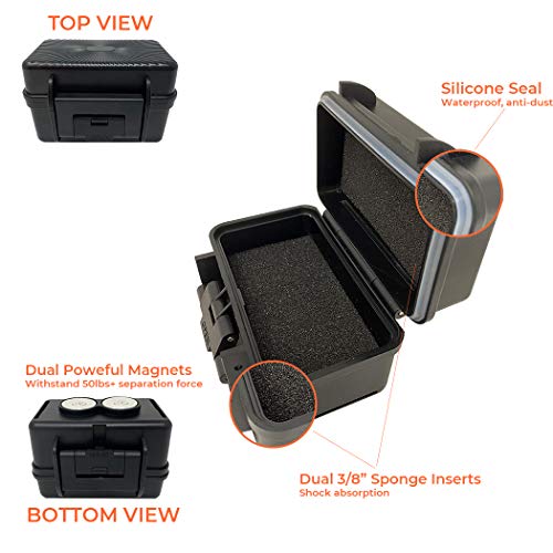 PANGAEA Waterproof Magnetic Container Case for AirTag | GPS Tracker | Weatherproof Water Resistant Rugged Heavy Duty Twin Neodymium Magnets | Tracki, SpySpot GL300MA GL200 GL300 GL300W - Image 4