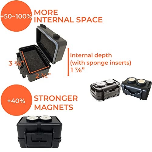 PANGAEA Waterproof Magnetic Container Case for AirTag | GPS Tracker | Weatherproof Water Resistant Rugged Heavy Duty Twin Neodymium Magnets | Tracki, SpySpot GL300MA GL200 GL300 GL300W - Image 3