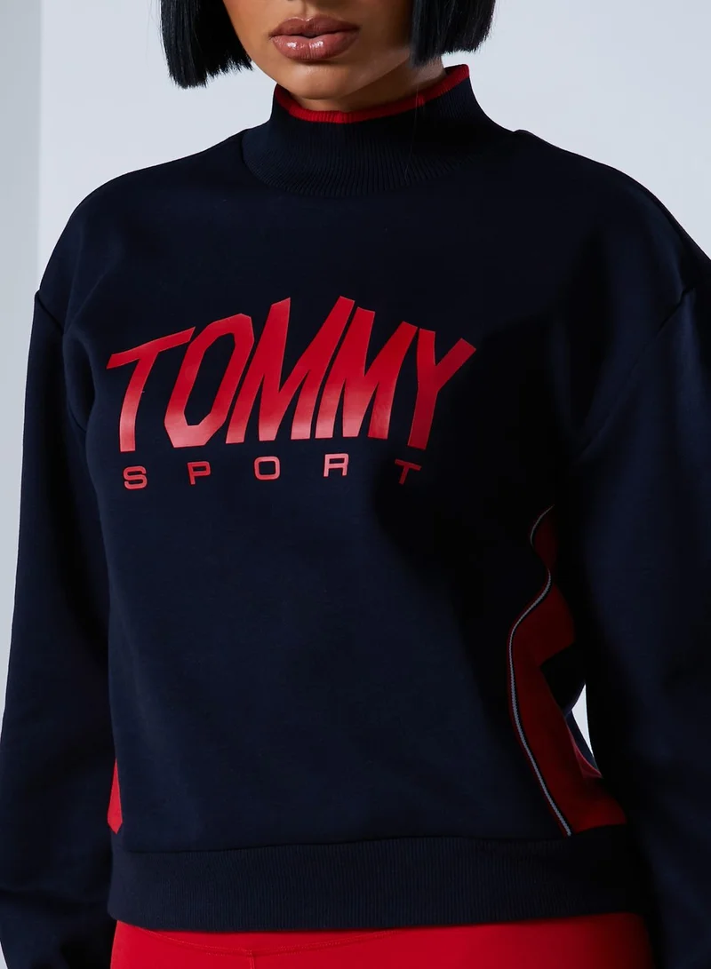 TOMMY HILFIGER Logo Cropped Sweatshirt