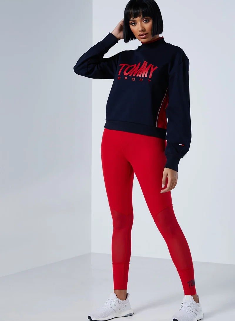 TOMMY HILFIGER Logo Cropped Sweatshirt