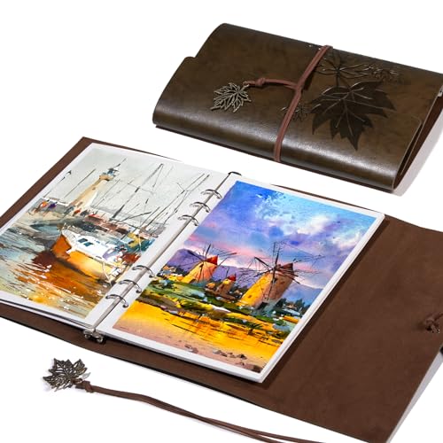 Lightwish Watercolor Sketchbook100 Cotton Acid Free Watercolor Journal300gsm140lb Cold Press Watercolor Paper for ArtistsAdultsStudents20 Sheets925 63 Inches - Image 1