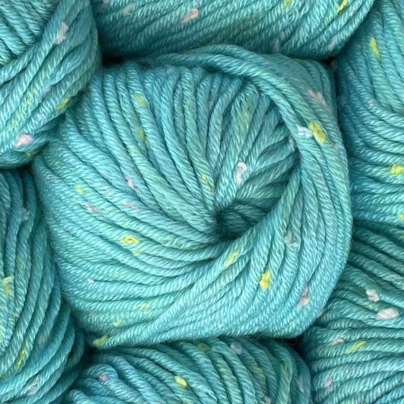 Tweed Twinkles Soft Baby Yarn for Crocheting 8 Skeins 696Yds400G Free Patterns  Acrylic Baby Blanket Knitting Yarn with Flecks  Size 3 DK Light Worsted Weight  Mint Blue