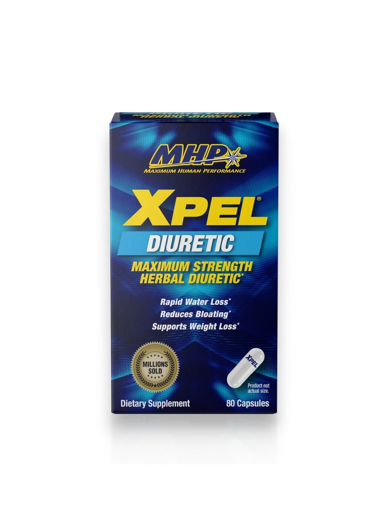 Maximum Human Performance Xpel Diuretic, 80 Capsules, 20 Servings  - Image 1