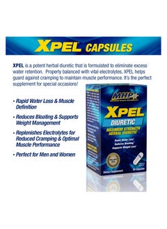 Maximum Human Performance Xpel Diuretic, 80 Capsules, 20 Servings  - Image 3