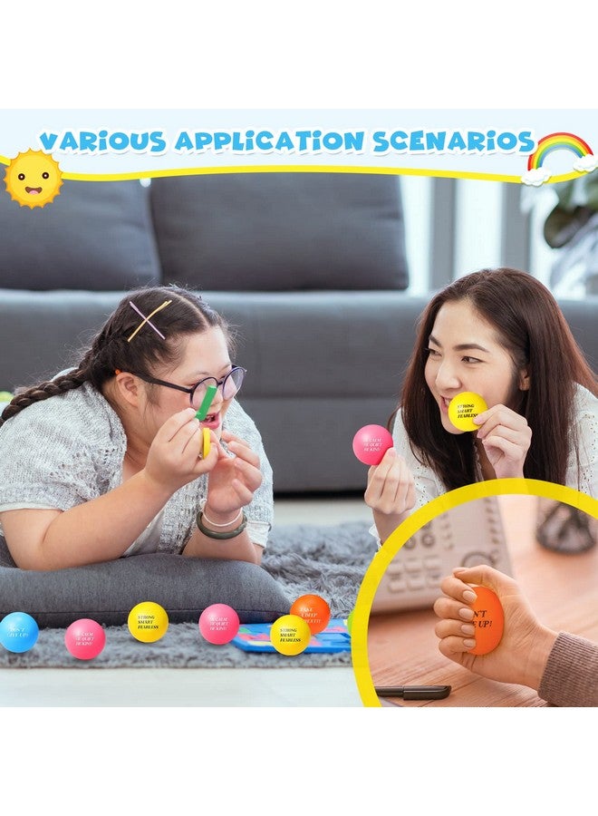 Jerify 72 Pcs Motivational Stress Balls Bulk Inspirational Stress Balls Colorful Foam for Adults Hand Exercise Small Therapy Fidget Relief Anxiety Toys for Valentines Gifts Fidget(Fresh Colors) - Image 5