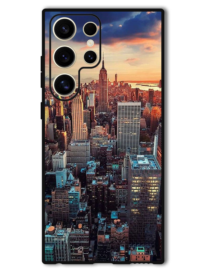 Theodor حافظة واقية مضادة للخدش والصدمات لهاتف سامسونج جالاكسي S24 ألترا نيويورك سيتي - Image 1