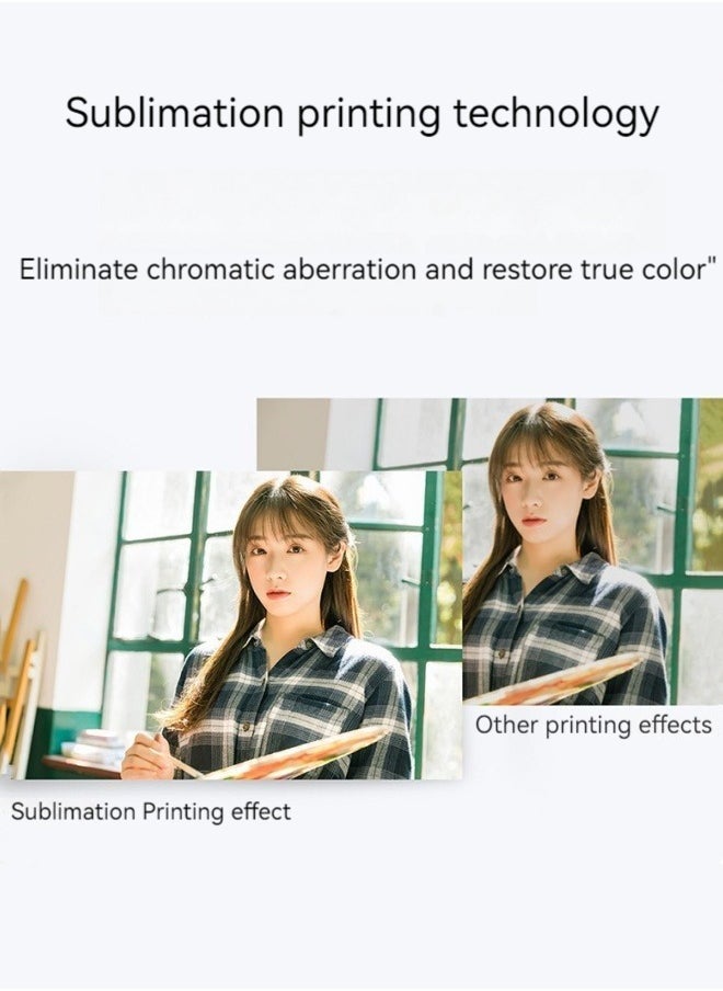 M MIAOYAN - New color photo printer mobile phone wireless connection home portable mini photo printer (with photo paper and ribbon) - Image 1