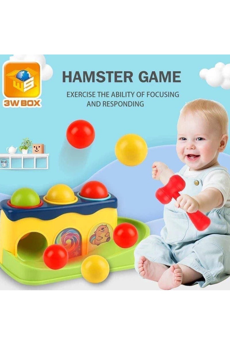 Hammer Toy | Hammering Seat + 3 Balls + Hammer | Educational Toy for 12 Months+ - Image 2
