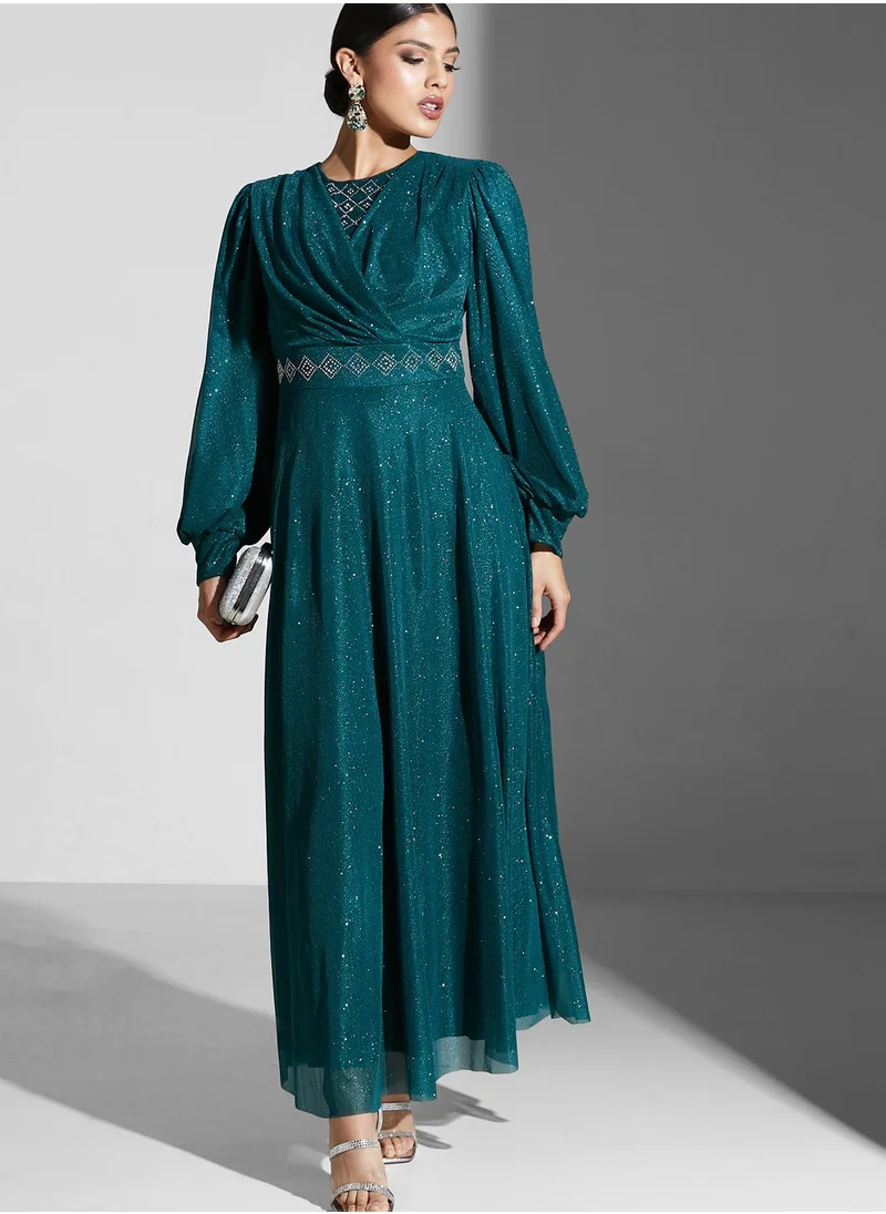Khizana Embellished Detail Dress