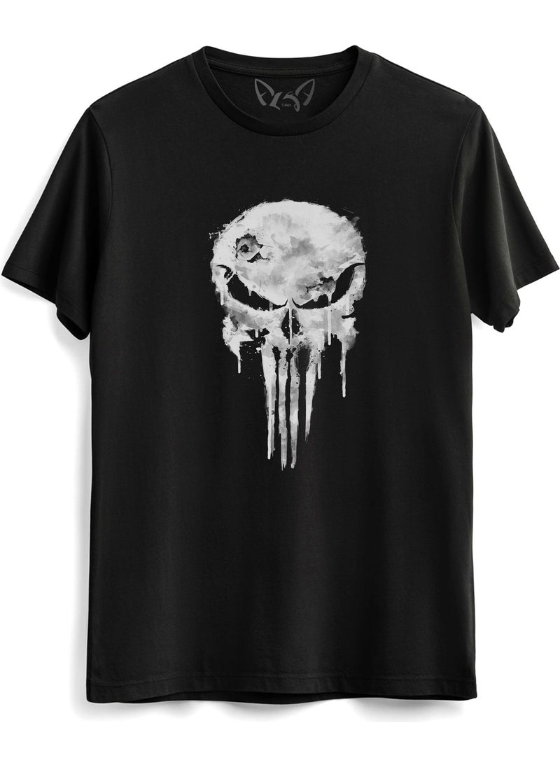 Alfa Tshirt Alpha Tshirt Punisher Digital Printed Black Tshirt  - Image 1