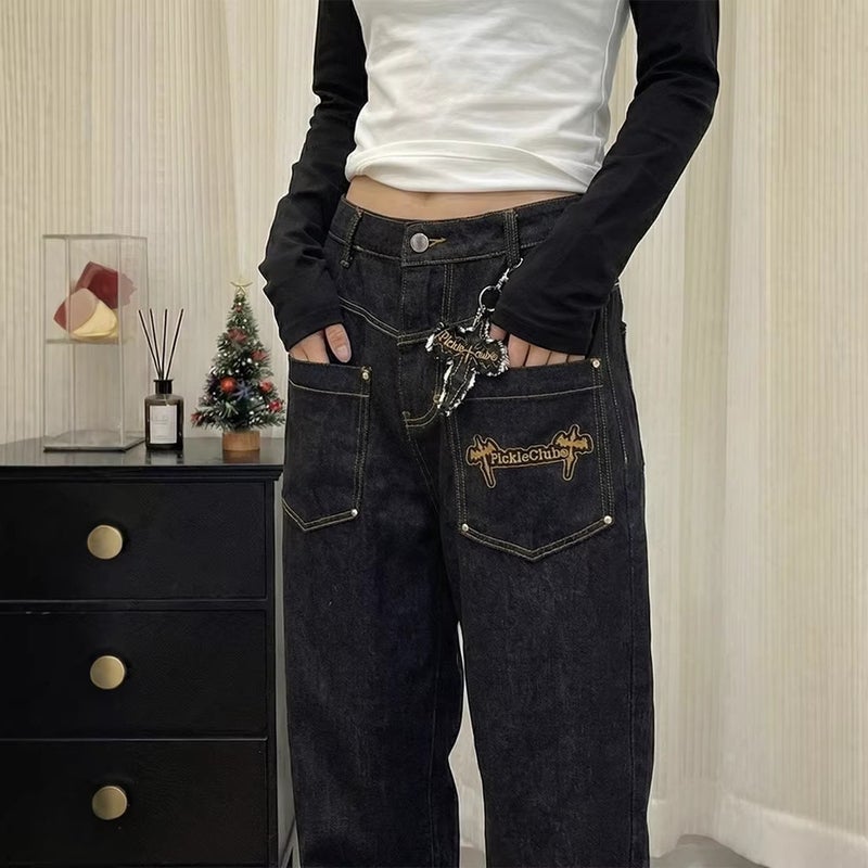Unisex Casual Daily Denim Jeans - Image 3