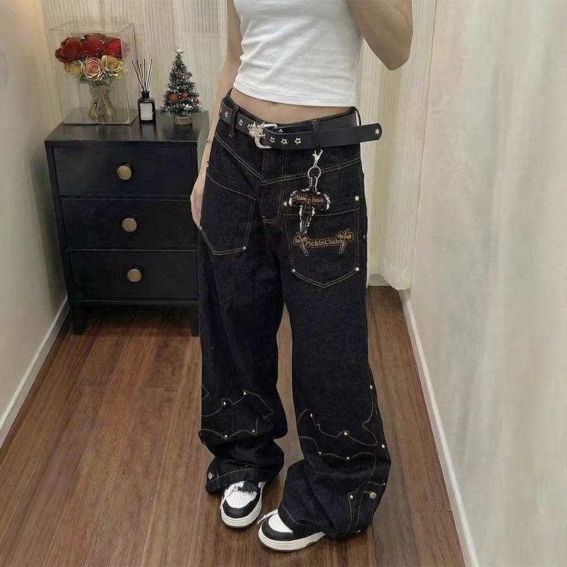 Unisex Casual Daily Denim Jeans - Image 1