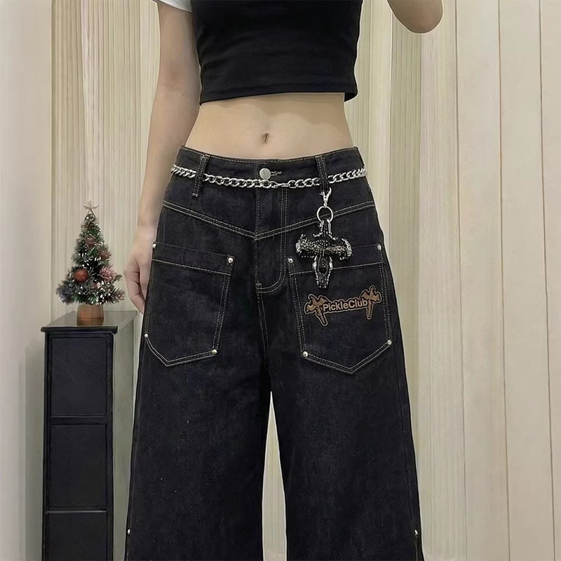 Unisex Casual Daily Denim Jeans - Image 4