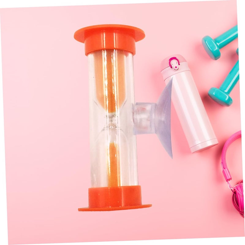 Pink Suction Cup Hourglass Removable Sandglass Timer For Wall Games And Room Decor - Image 3