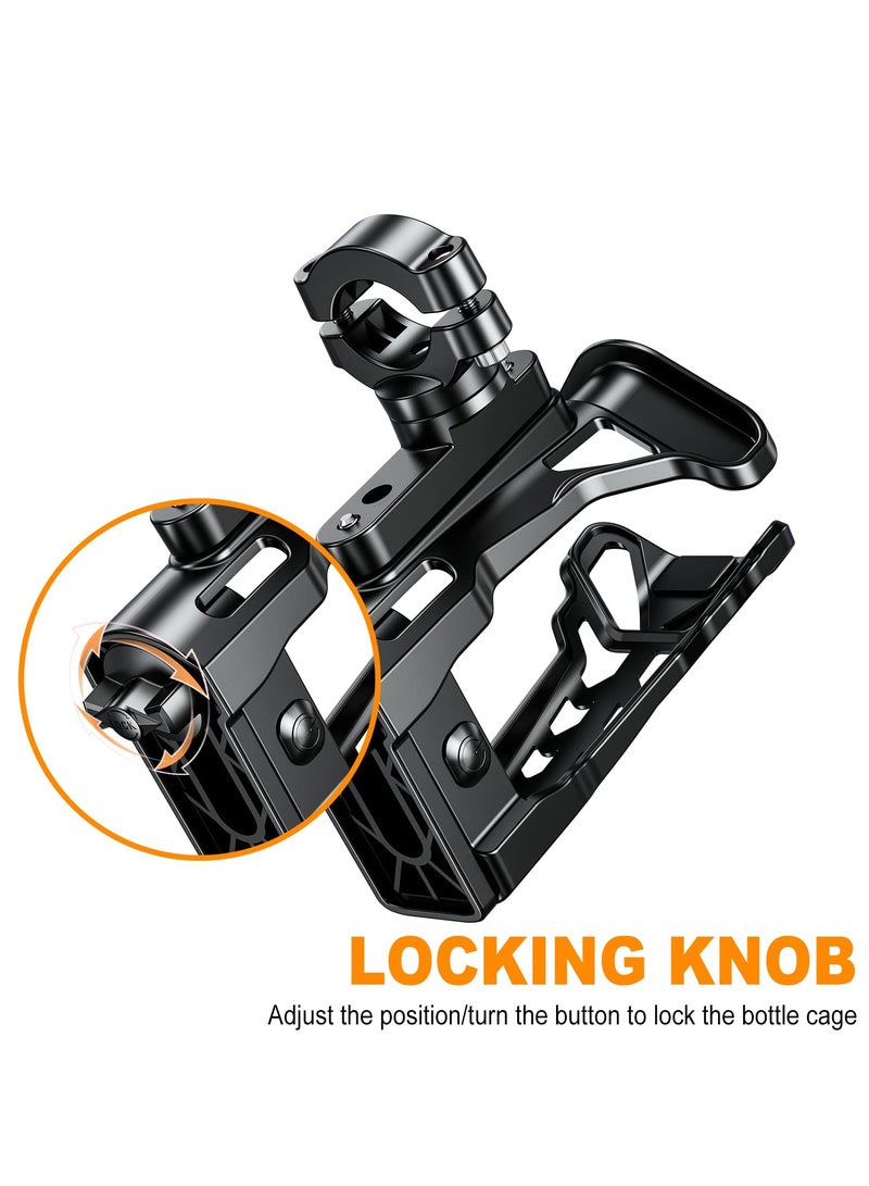 Generic Motorcycle ATV Cup Holder, Upgraded Motorcycle Drink Holder Handlebar, Bike Water Bottle Holder with Atmosphere Light, 360° Rotation Expandable Design, Max Load 32oz for Scooter Bike Motorcycle - Image 2