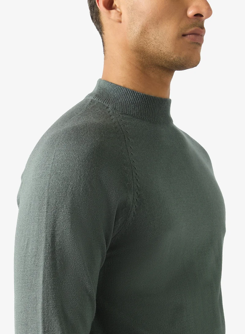 Robert Wood  Casual Turtle Neck Pullover Sweater for Men | Best Price UAE