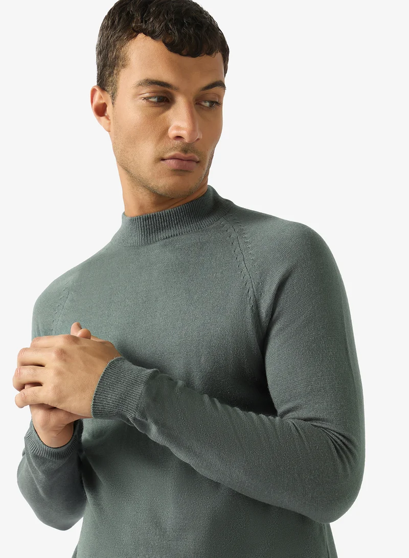 Robert Wood  Casual Turtle Neck Pullover Sweater for Men | Best Price UAE