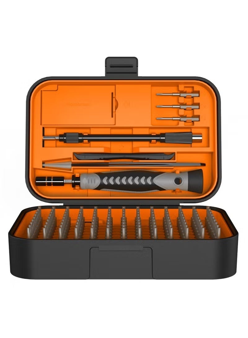 ELTRAZONE 130 in 1 Precision Screwdriver Set with 121 Magnetic Bits, Electronics Repair Tool Kit with Tweezers, Flat Phillips Pentalobe Torx Star Bits for Computer, Phone, PC, Laptop & Game Console - Image 1