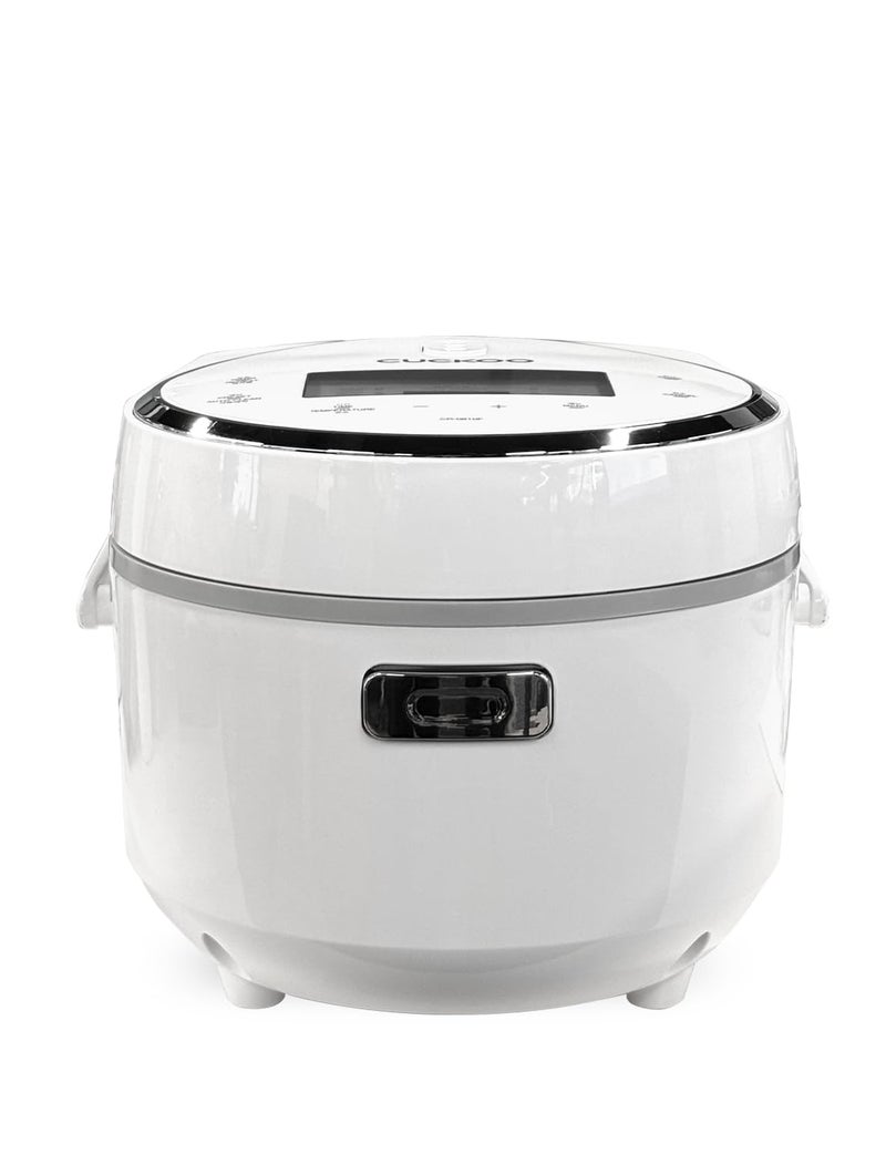 CUCKOO Micom Rice Cooker 8-Cup Uncooked / 16-Cup Cooked with Nonstick Inner Pot, Large Rice Maker with 9 Menu Options, Fuzzy Logic Technology, Auto Clean Mode, LCD Display, White (CR-0810F) - Image 1