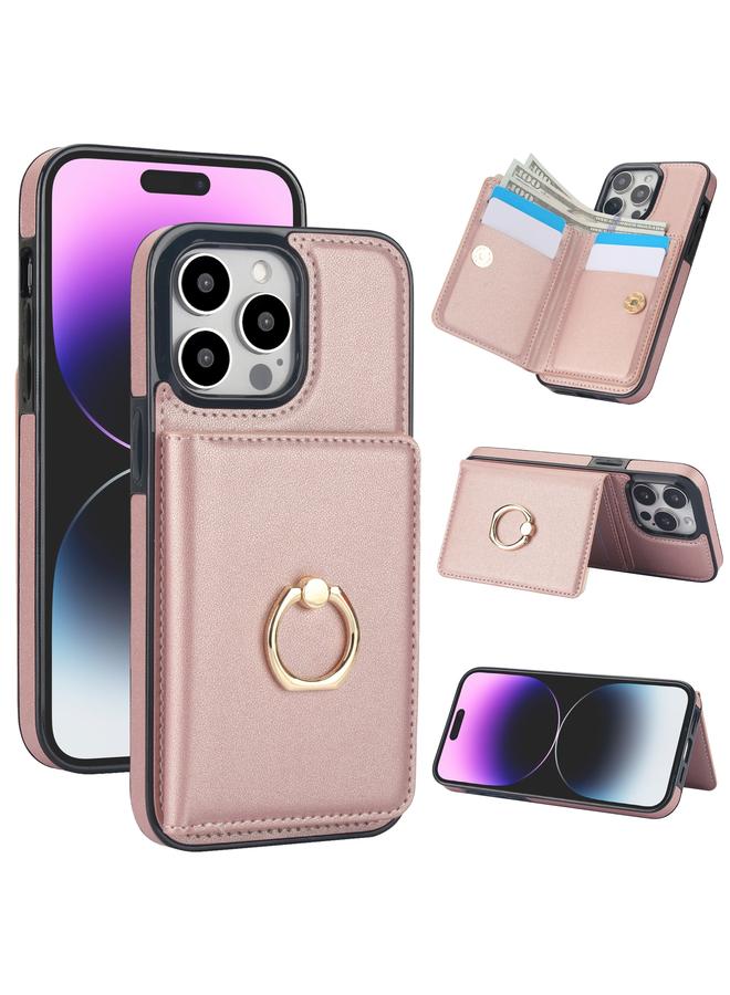 اس-توب جراب لهاتف iPhone 14 Pro مزود بحلقة بطاقة RFID مضادة للسرقة - Image 1