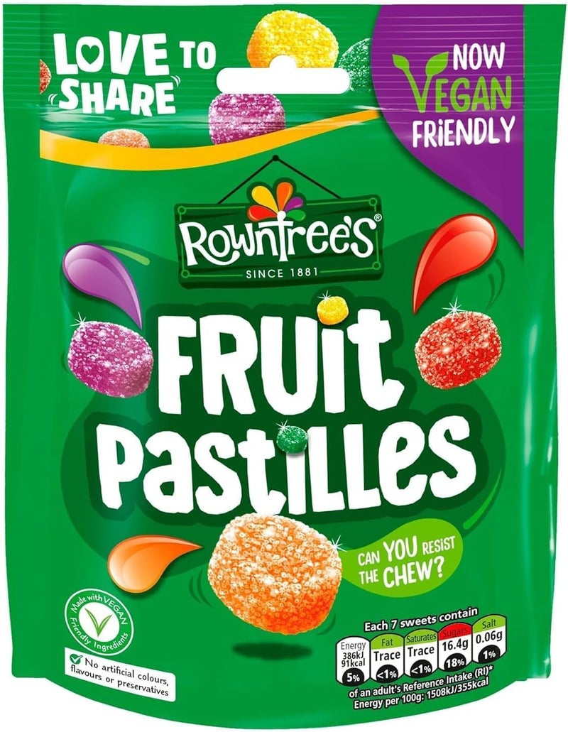 Rowntrees Rowntree's Fruit Pastilles Pouch 143g - Image 2